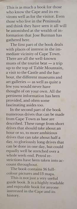 Cape Drives & Places of Interest by Jose Burman