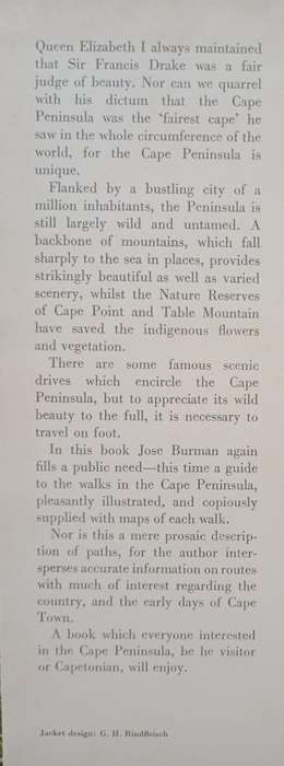 Where to Walk in the Cape Peninsula by Jose Burman