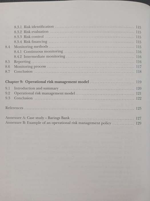 Operational Risk Management by Jackie Young