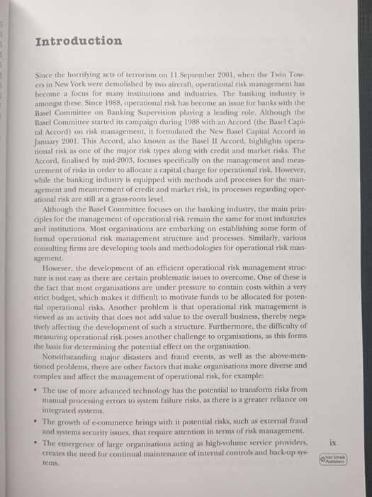 Operational Risk Management by Jackie Young