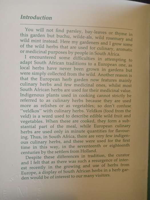 Wild Herbs An Introduction to the Herb Garden at Kirstenbosch by Dorothy Ellis