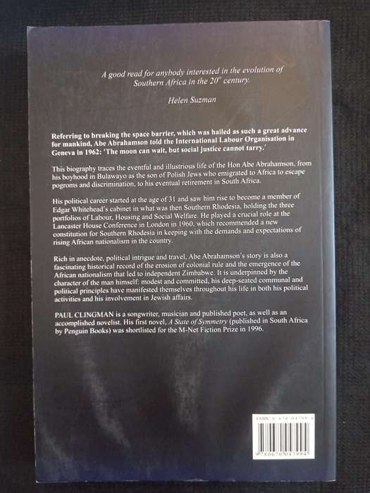 The Moon Can Wait A Biography of The Hon A E Abrahamson by Paul Clingman