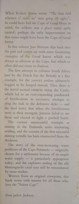 The Cape of Good Intent by Jose Burman