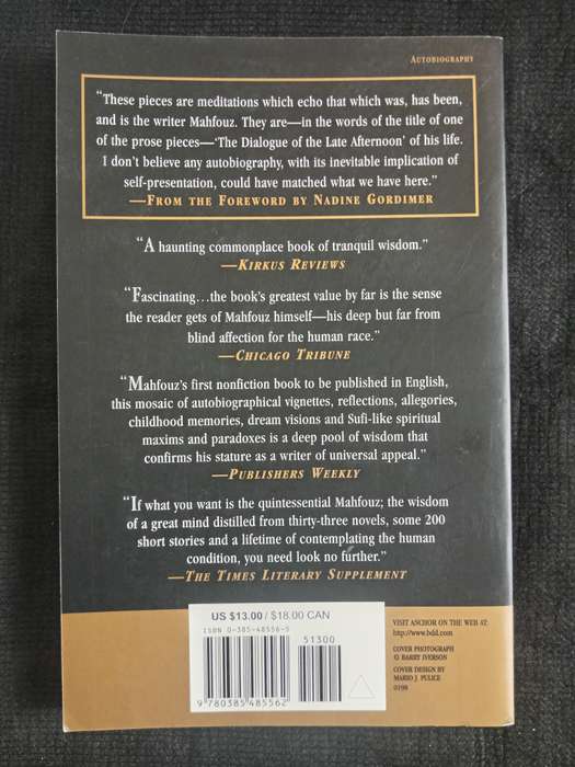 Echoes of an Autobiography by Naguib Mahfouz Translated by Denys Johnson-Davies
