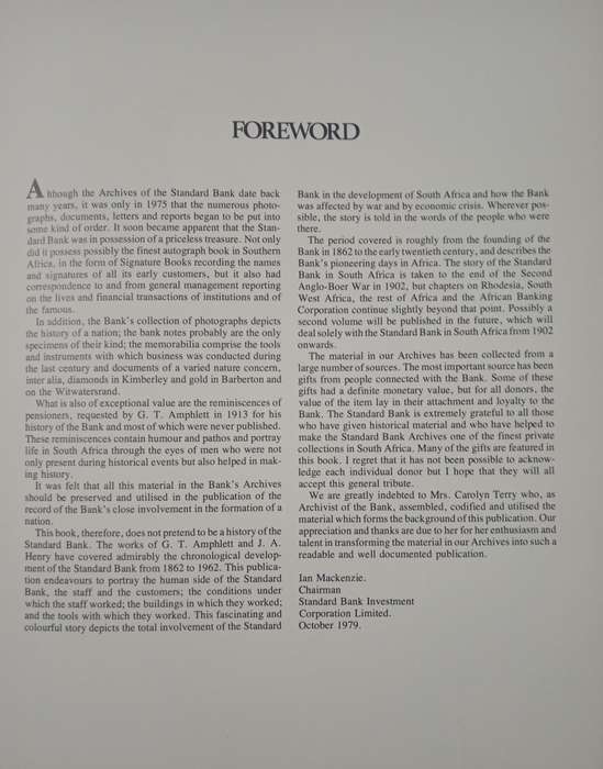 A Pioneer Bank in a Pioneer Land by Carolyn Terry