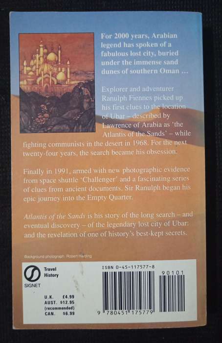 Atlantis of the Sands by Ranulph Fiennes
