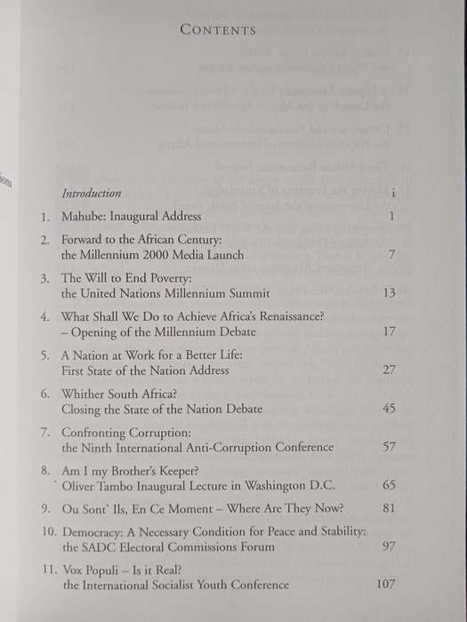 Mahube The Dawning of the Dawn by Thabo Mbeki
