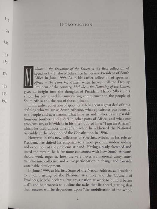 Mahube The Dawning of the Dawn by Thabo Mbeki
