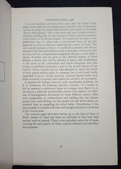 The Natal Papers by John Centlivers Chase