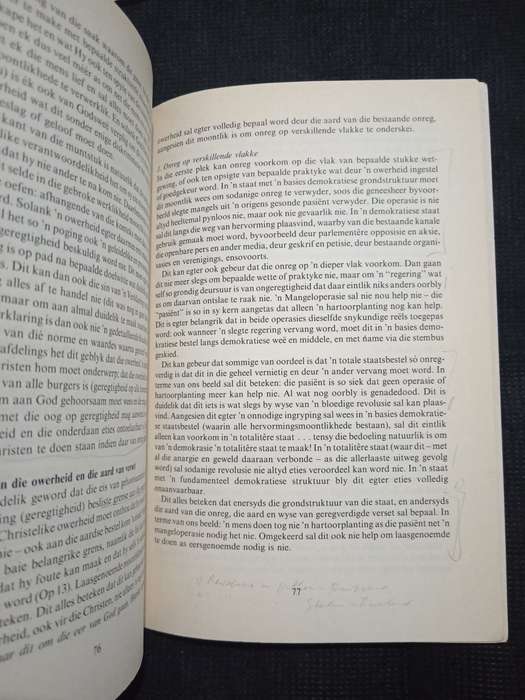 Staatsgesag en Burgerlike Ongehoorsaamheid Compiled by Prof D A du Toit