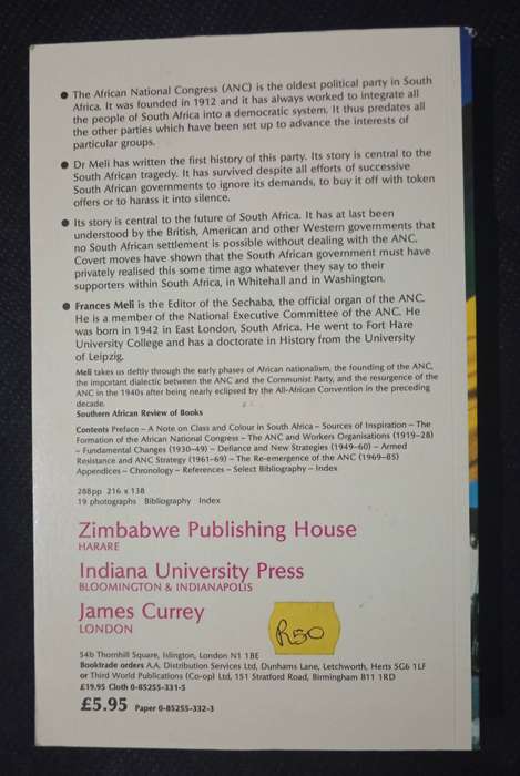A History of the ANC South Africa belongs to Us by Francis Meli