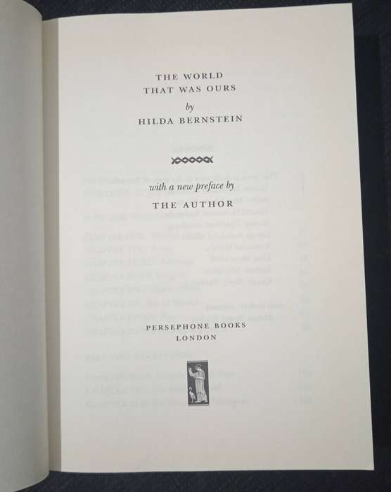 The World That was Ours by Hilda Bernstein