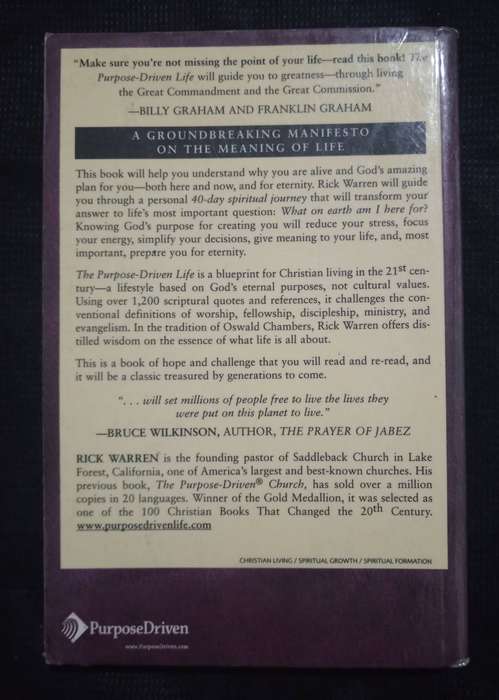 The Purpose Driven Life by Rick Warren