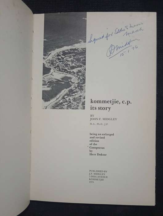 Kommetjie CP it's story by John F Midgley