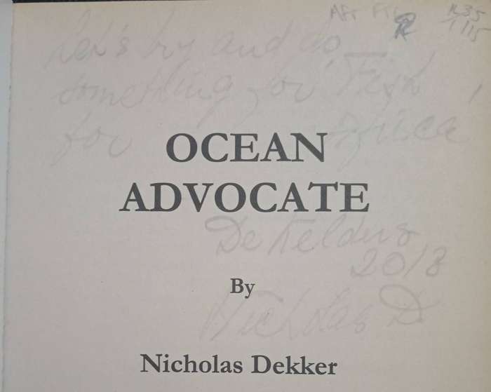 Ocean Advocate by Nicholas Dekker