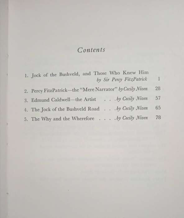 Jock and Fitz Compiled by Cecily Niven
