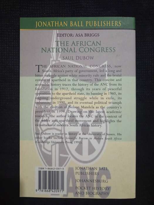 The African National Congress by Saul Dubow