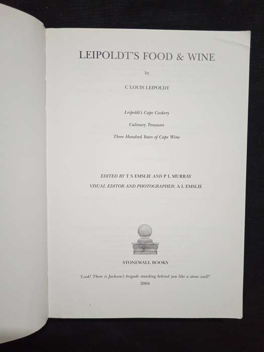 Leipoldt's Food & Wine by C Louis Leipoldt
