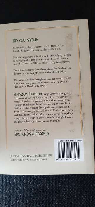 Springbok Miscellany by Eddie Brieg & Stuart Farmer