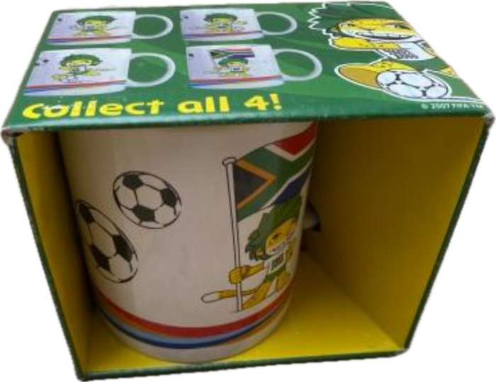 fifa 2010 Zakumi official coffee cup mug