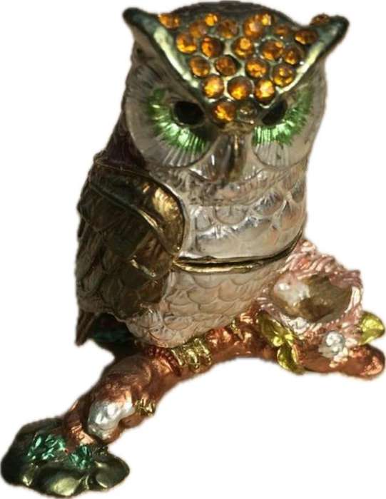 eagle owl trinket box