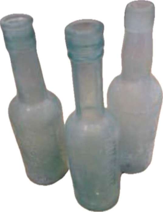 3 vintage old  bottles