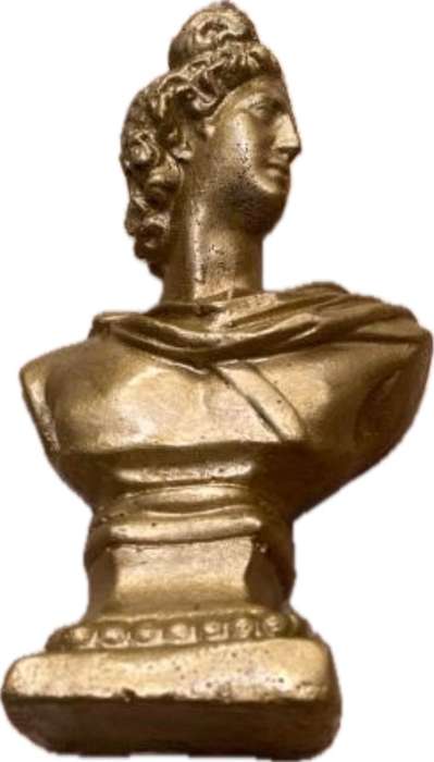 Vintage David bust statue Gold