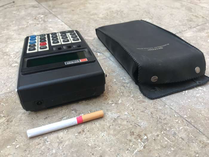 1975 Sharp Elsi Mate EL - 1101. Vintage Portable Calculator.  Good Condition