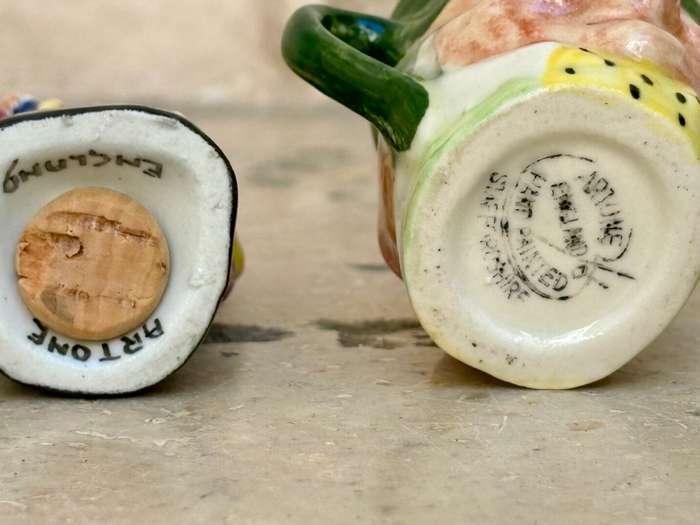 artone miniature toby jug with salt and pepper Artone character lot