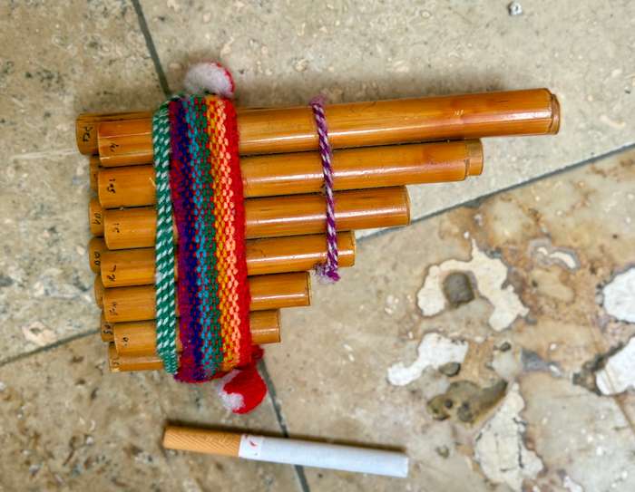 Pan flute bamboo Peru
