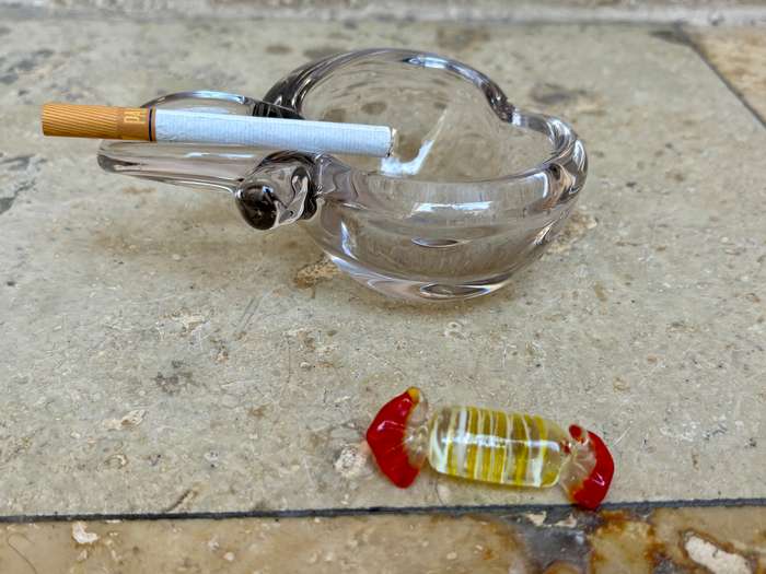 Murano sweet Murano glass Apple ashtray