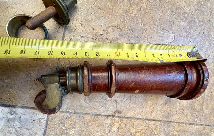 ANTIQUE SOLID BRASS FURNITURE CASTORS wood wheels  X 4 With two chair legs, 4 table short legs