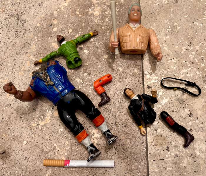 Vintage A team action figure lot  sold as spares Cannell 1983