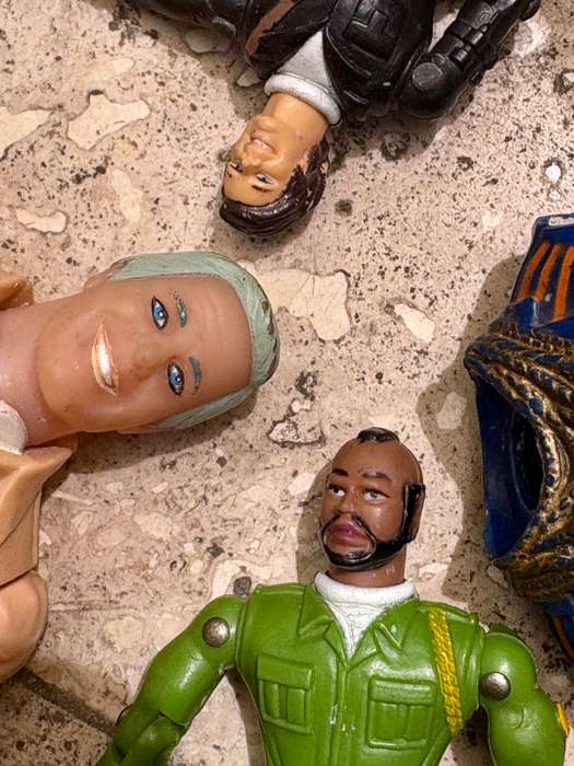 Vintage A team action figure lot  sold as spares Cannell 1983