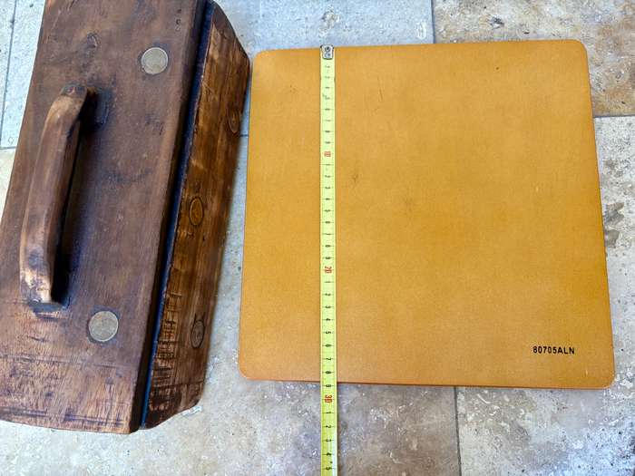 Vintage wood chess set 30 cm