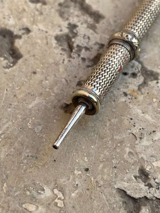 Vintage Samson Mordan sterling silver pencil holder , + antique mechanical propelling  pencil pair