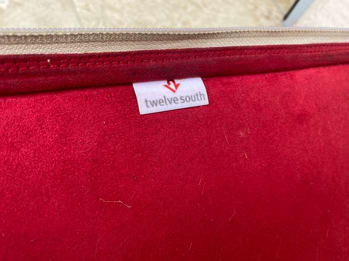 Vintage Bookbook twelve south journal cover lap top cover red and brown leather