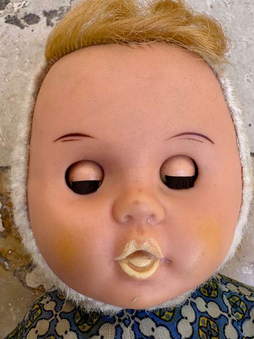 Vintage rubber face doll