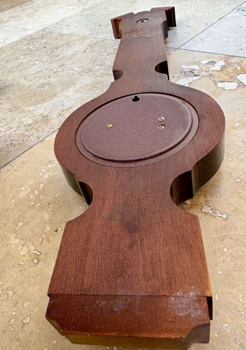 Vintage German wooden barometer hygrometer