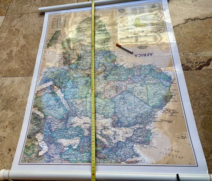 National geographic Africa poster map wall map