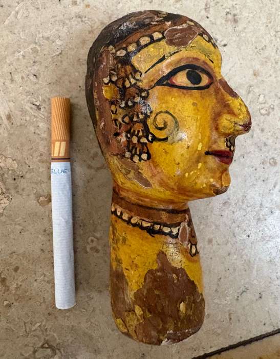 Antique Indian Persian puppet head