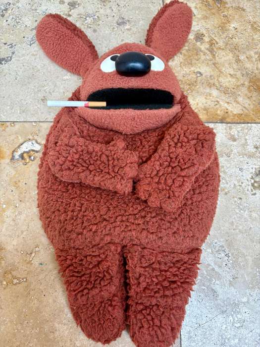 Rare Muppet Rowlf the dog hand puppet fisher price 852 Jim Henson muppets doll 1977