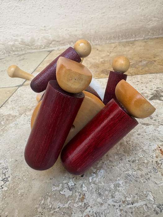Richard Glässer / erzgebirge sitting Santa wooden figure