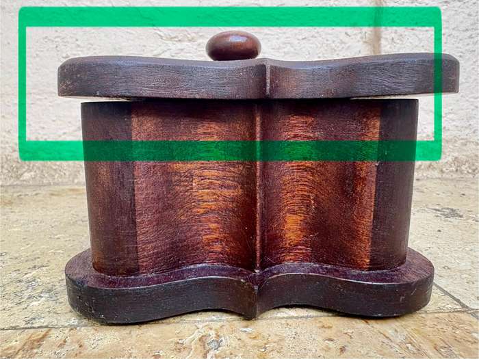 Vintage wood jewellery box wooden trinket box