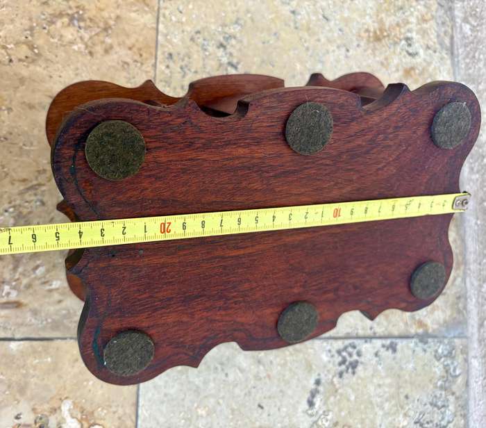 Vintage wood jewellery box wooden trinket box