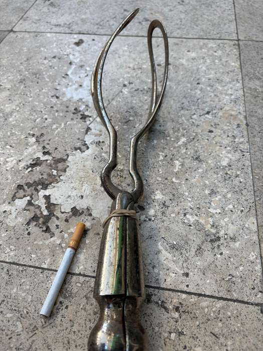 Antique birthing Forceps