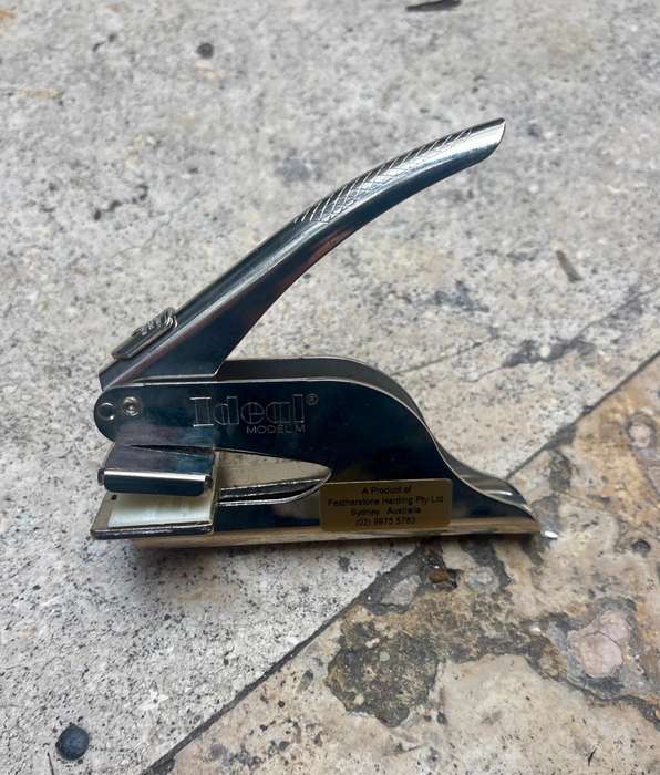 Vintage ideal desk embosser embossing tool