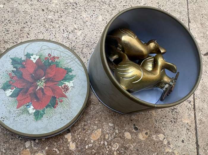 Brass dodo birds lot of 3