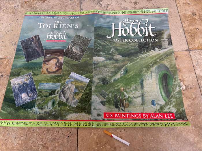 Tolkien The Hobbit Poster Collection 6 Allen Lee Prints Lord of the rings