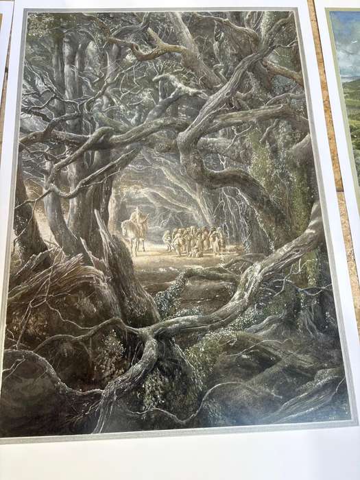 Tolkien The Hobbit Poster Collection 6 Allen Lee Prints Lord of the rings